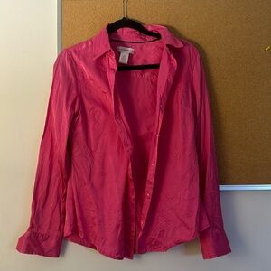 pink button up